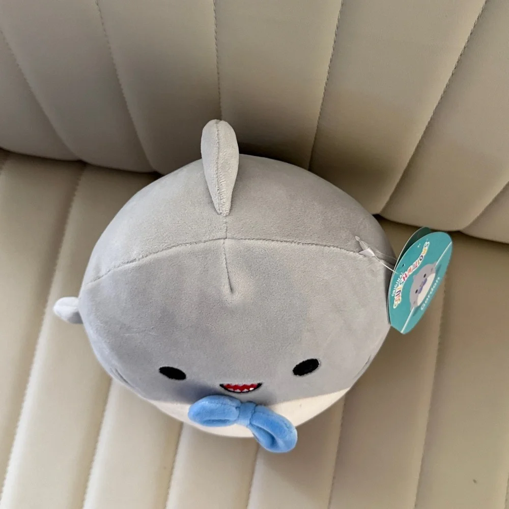 Squishmallows Gray and Blue Shark Plush